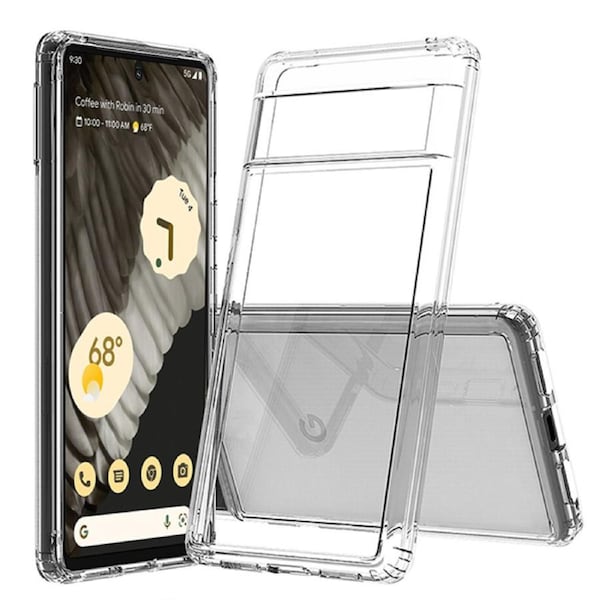 ZUSLAB Pixel 8 Case Slim Hybrid Shockproof Translucent Protective Cover for Google (2023) - Clear