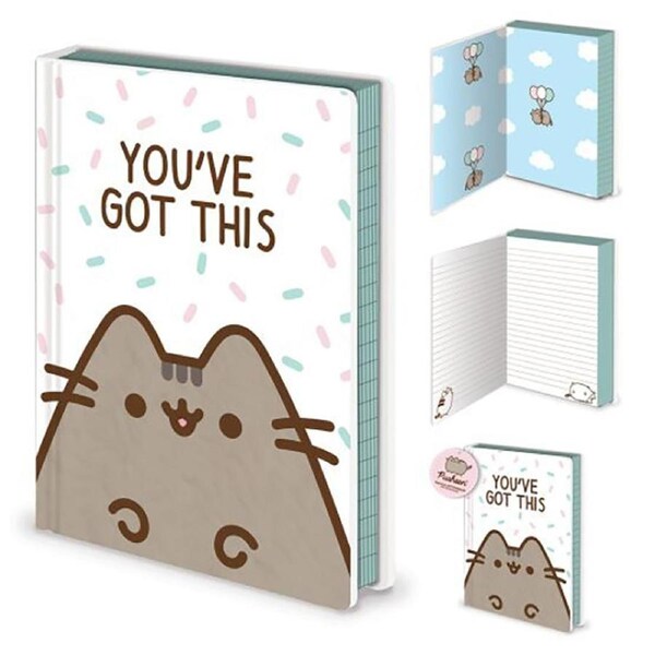 Pusheen Character Themed You've Got This Motivational Quotes Notebook