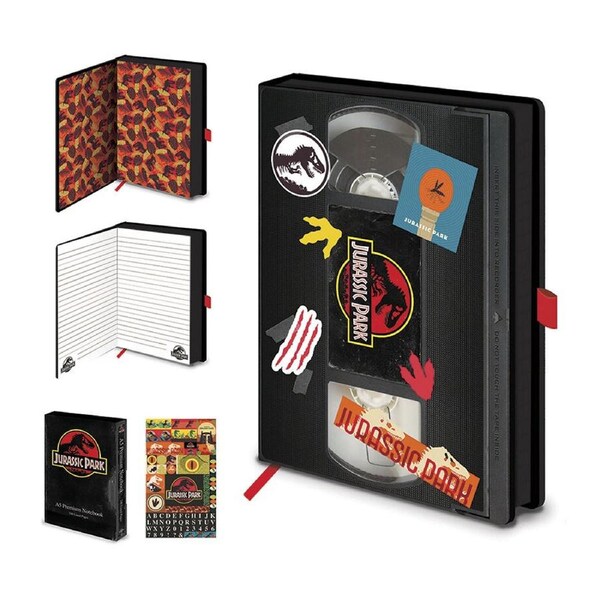 Jurassic Park Big Blockbuster Movie VHS Case Themed A5 School/Office Notebook