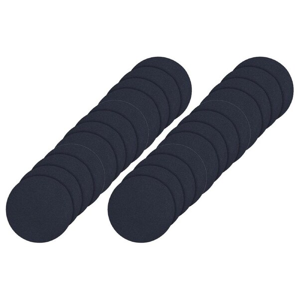 24pc Ladelle Hugo Vinyl Round Drink/Beverage Table Coasters/Mats 10cm Navy