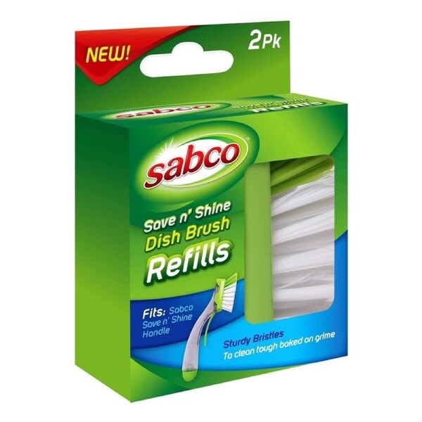 Sabco Save n Shine Dish Brush 2 pack Refill