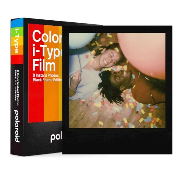 Polaroid i-Type Colour - Instant Film (8 Exposures) Black Frame Edition