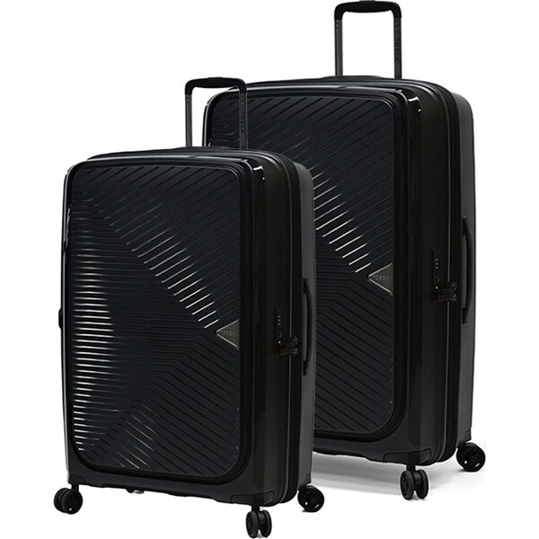 2pc Tosca Space X 25"/29" Trolley Checked Luggage Suitcase Travel M/L Black