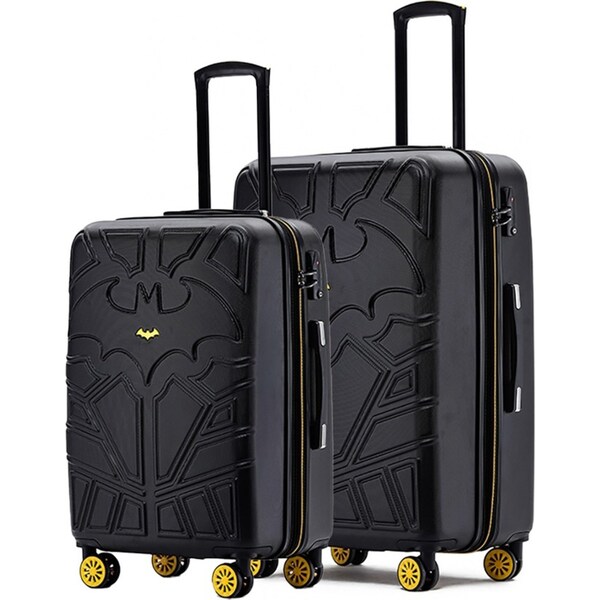 2pc Batman 24"/28" Trolley Checked Travel Suitcase Luggage Case Medium/Large