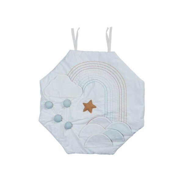 Fabelab Rainbow Cotton Travel Activity Blanket Baby/Infant 0m+ Floor Play Mat