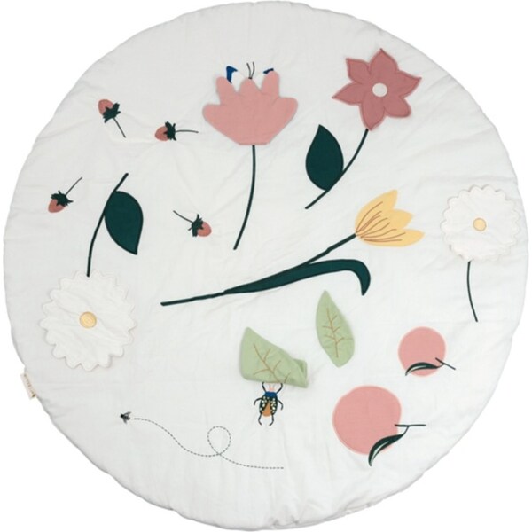 Fabelab Round Flower 100cm Organic Cotton Activity Blanket Baby 0m+ Playmat