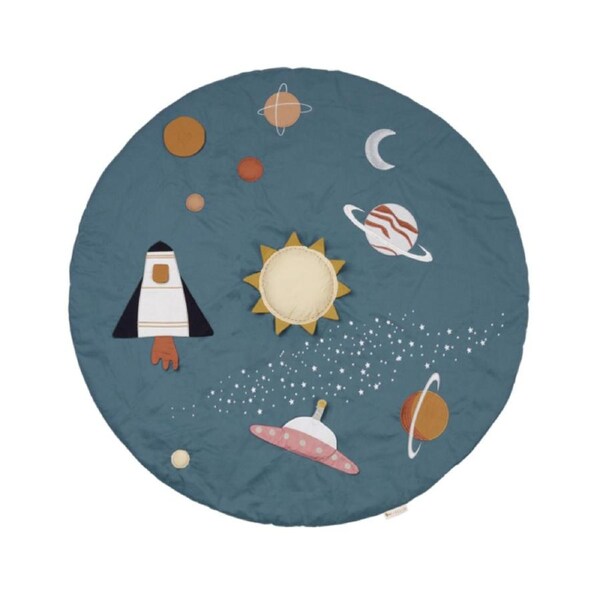 Fabelab Round Planetary 100cm Organic Cotton Activity Blanket Baby Play Mat 0m+