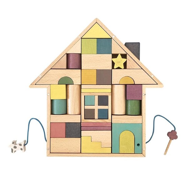 41pc Kiko & gg Tsumiki Wooden House of Building Blocks Toy Kids/Children 3y+