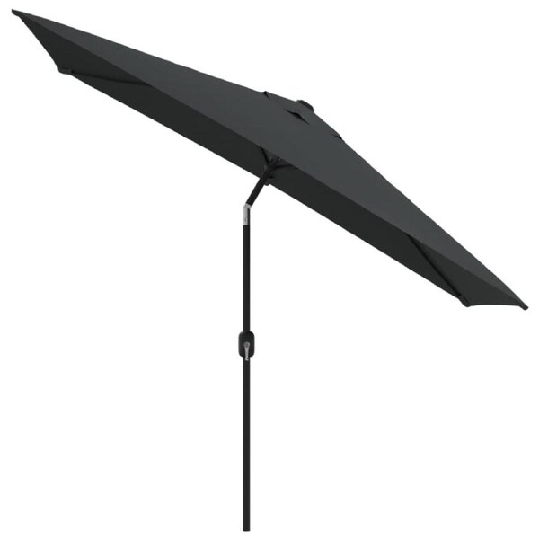 Outdoor Metal Pole Garden Umbrella Patio Sunshade Parasol Canopy Anthracite