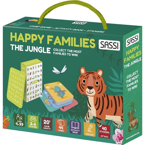 Sassi Games Happy Families Jungle Game Kids/Children Educational Activity 4y+