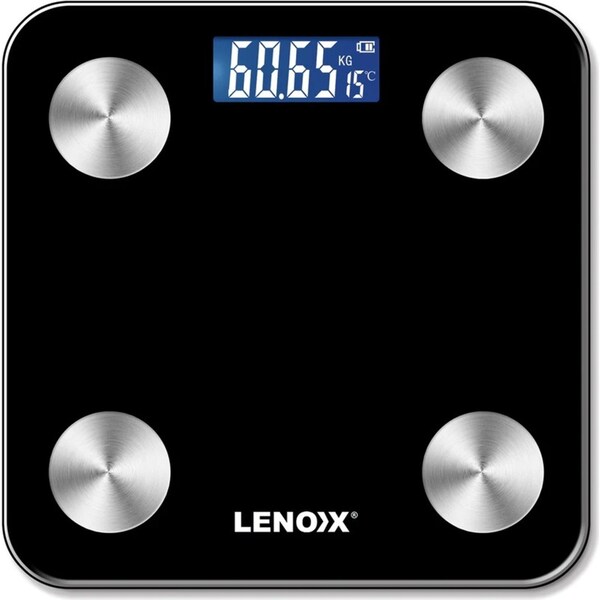 Lenoxx WS130 Smart Home Digital Body Weight/BMI/Fat Bathroom Scale 180kg