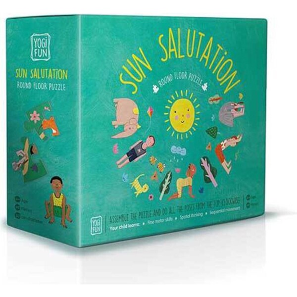 49pc Yogi Fun Sun 50cm Salutation Kids/Children Fun Play Floor Puzzle Game 4+