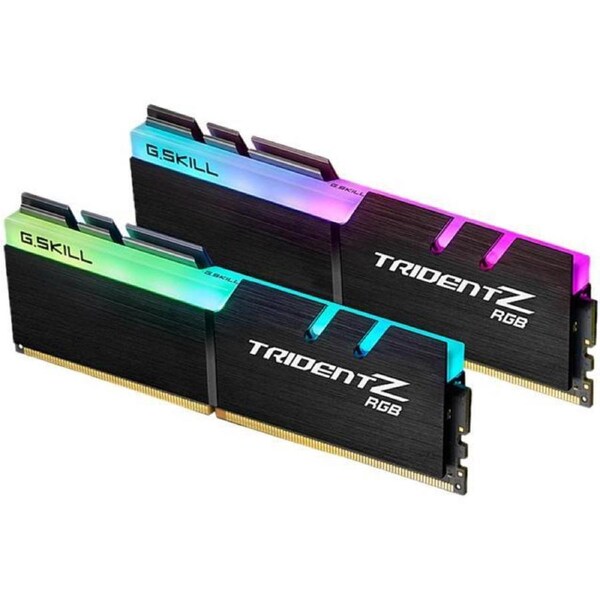 G.SKILL F4-3200C16D-16GTZR 16GB (2 x 8GB)/ PC4-25600 / DDR4 3200 Mhz/ Timings 16-18-18-38/ Voltage 1.35V/ Trident Z RGB
