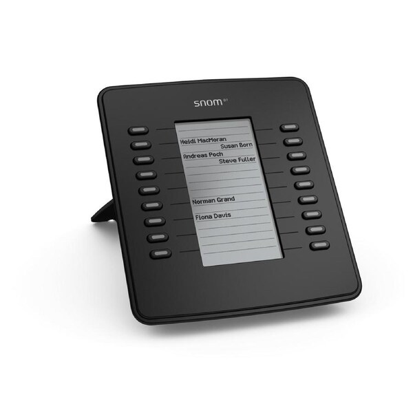 SNOM D7 Expansion Module USB for D785, D765, D745, D735, D725, D717 & D715, Black,18 Multi-color LED keys, Supports All 700 Series Telephones