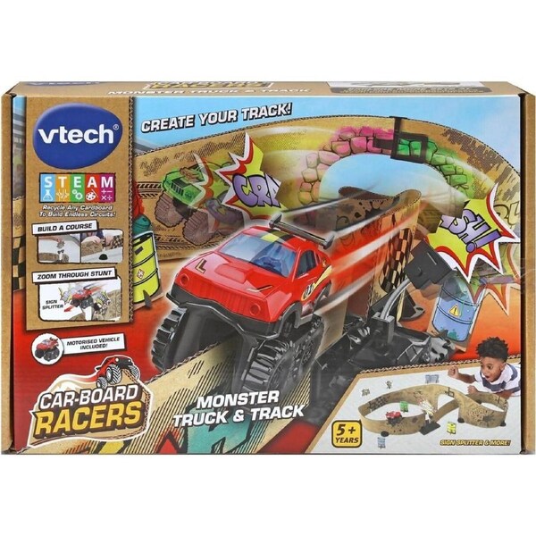 Vtech - Car-board Racers Monster Truck & Track