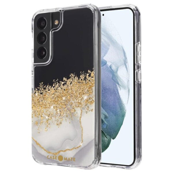 Case-Mate Karat Marble Case (Suits Samsung Galaxy S22) - Clear / White