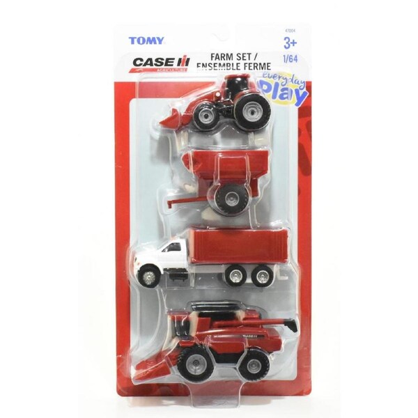 Case Ih 4 Piece Farm Set 1:64 Scale