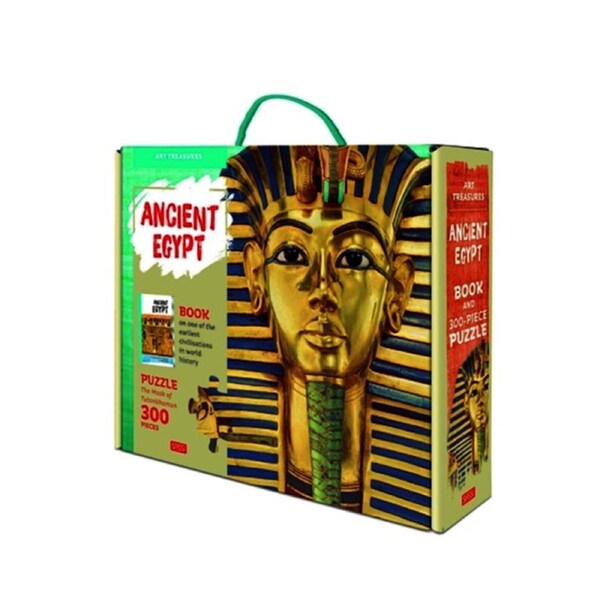 Sassi Junior The Mask of Tutankhamun Art Puzzle & Book Jigsaw Game Set Kids 6y+