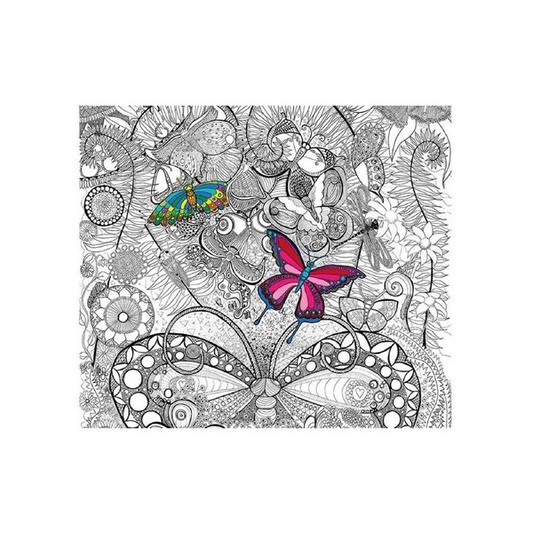 ColourAway In Poster Kit Kids/Children Fun Colouring In a Native Garden 8y+