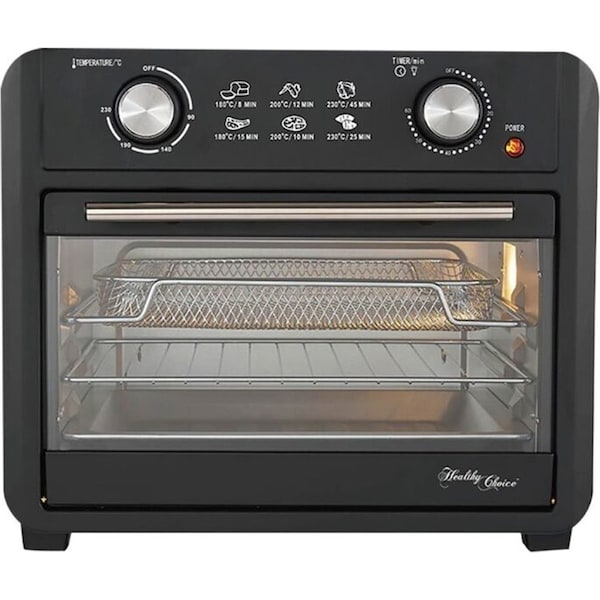 Healthy Choice 23L Electric 1700W Home Air Fryer Convection Oven w/Baking Tray