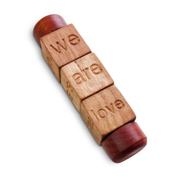 In-wood Mindful Spindle Kids/Children Wooden Sensory Educational Play Toy 18m+