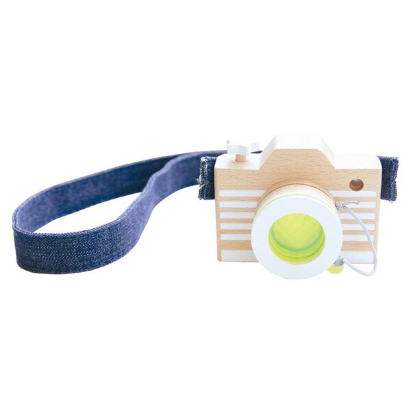 Kiko & gg Kaleidoscope Camera Lens Kids/Children Fun Play Wooden Toy Yellow 3y+
