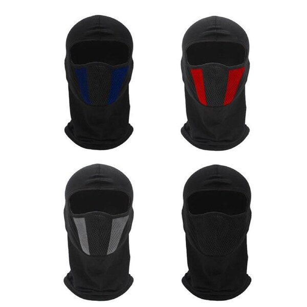 Nevenka 4 Pcs Summer Full Face Cover Balaclava Windproof Ski Mask with Breathing Holes for Adults