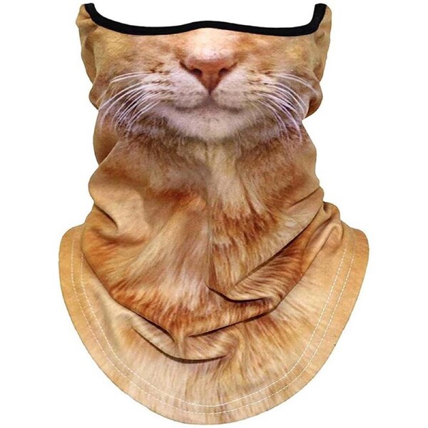Nevenka 3D Animal Ski Neck Balaclava Anti-UV Windproof Face Mask Scarf for Halloween Cycling-4