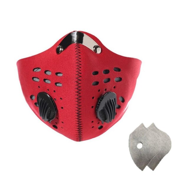 Nevenka Cycling Mask Outdoor Anti-Smog Warm Mask For Men and Women-Red