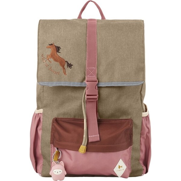 Fabelab Eco Backpack 44cm/14L Travel/School Kids Carry Bag Large Wild at Heart