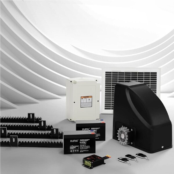 Automatic Sliding Gate Opener Kit 10W Solar 4M 600KG