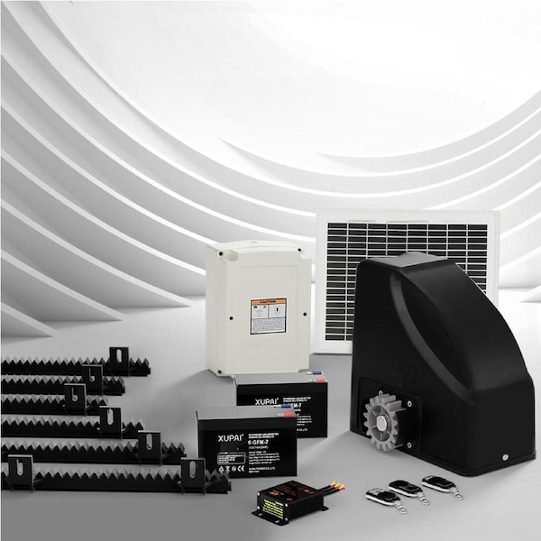 Automatic Sliding Gate Opener Kit 10W Solar 6M 600KG