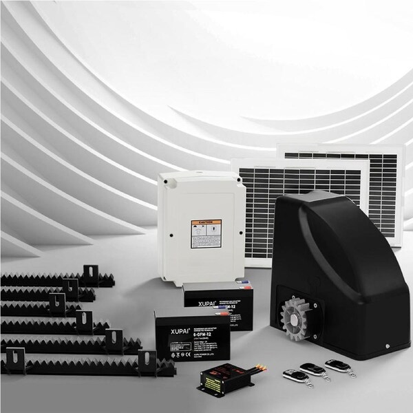 Automatic Sliding Gate Opener Kit 20W Solar 6M 600KG