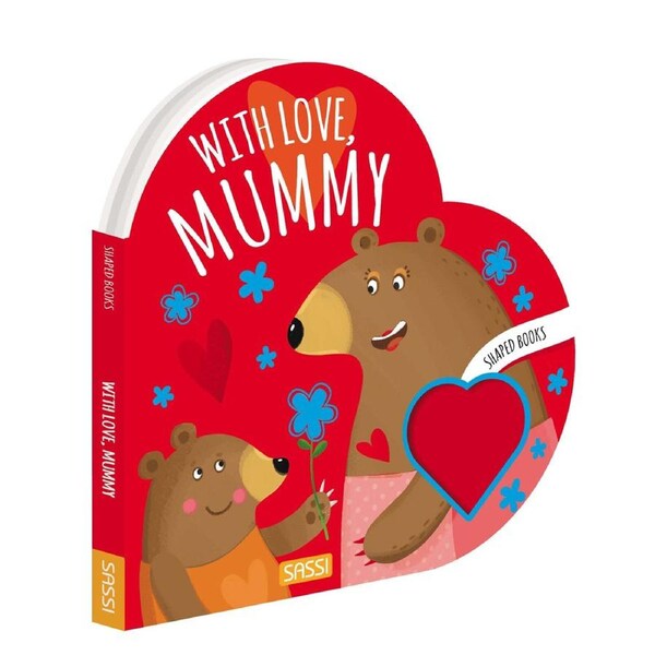 Sassi Board Heart Books Kids/Children Fun Reading/Learning w/ Love Mummy 10m+