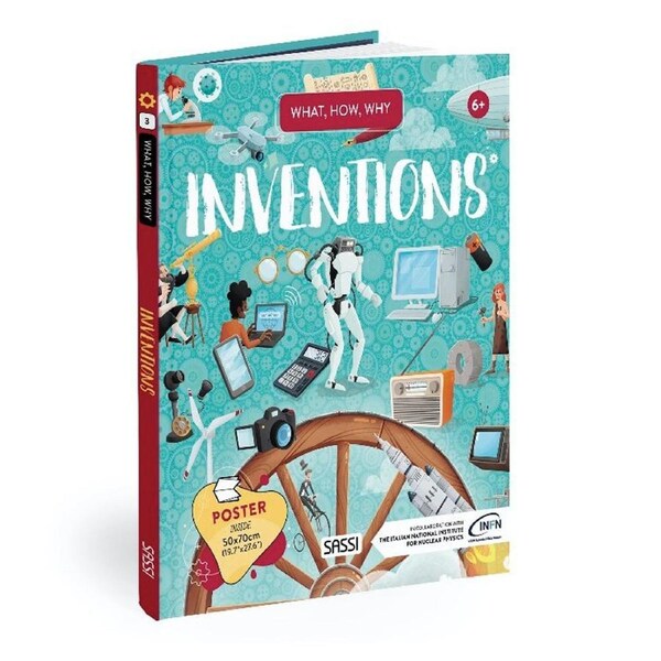 Sassi Book & Poster Kids/Children Fun Learning What How & Why Inventions 6y+