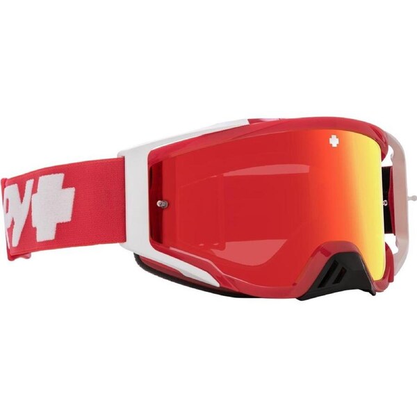 Spy Foundation Checkers Red HD Smoke with Red Spectra Mirror HD MX Goggles