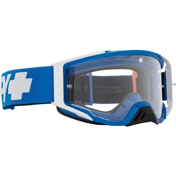 Spy Foundation Checkers Checkers Blue HD Clear MX ATV MTB Goggles