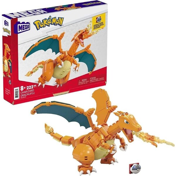 MEGA Brands Pokemon Charizard Building Set - 222pcs