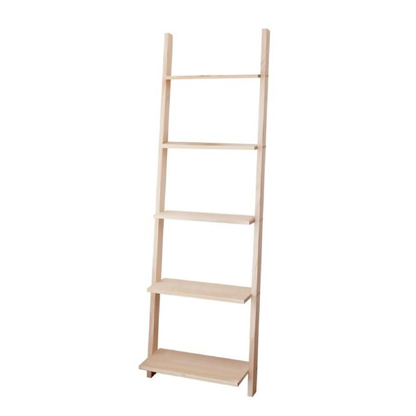 MIUZ 160cm Ladder Shelf Wooden Display Storage Stand Rack Bookshelf Plant Stand