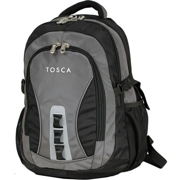 Tosca 46x31x22cm/31L Adult Shoulder Outdoor/Utility Backpack Bag - Black/Grey
