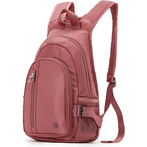 Tosca Anti-Theft RFID Blocking Security Travel Shoulder Backpack Bag - Coral