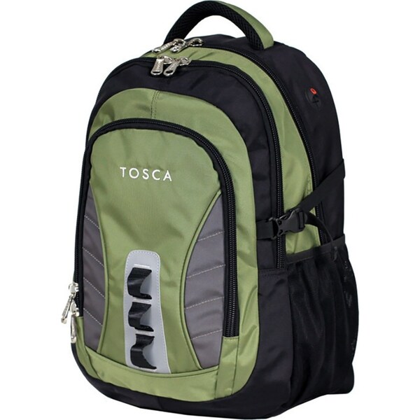 Tosca 46x31x22cm/31L Adult Shoulder Padded Outdoor Backpack Bag Khaki/Grey