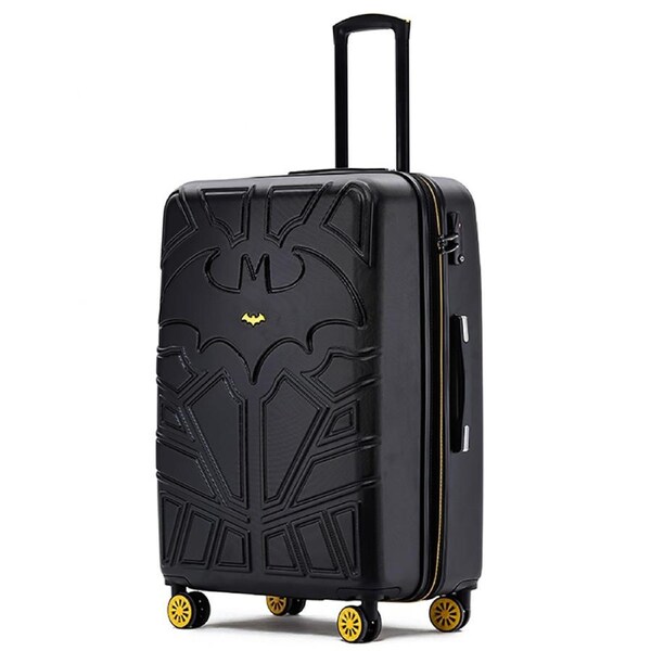 Batman 28" Trolley Checked Travel Hard Case Suitcase Luggage 75x48x32cm Black