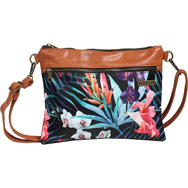 Tosca Women's/Ladie's Slinger Cross Body/Shoulder Bag/Pouch/Handbag Black Multi