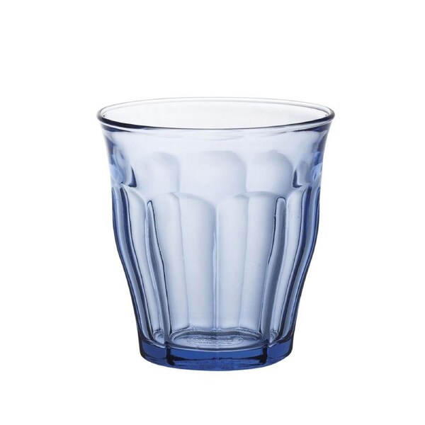 6pc Duralex Picardie 250ml Marine Tumbler Glasses Set Water Drinking Cup Blue