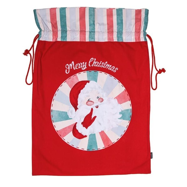 Ladelle Kid's/Children's Recycled Cotton Festive/Christmas Santa Sack 60x80cm