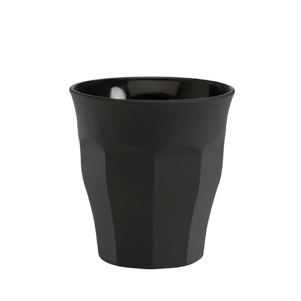 6pc Duralex Picardie Soft Touch 90ml Tumbler Glasses Drinkware Cup Set Black
