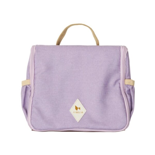 Fabelab 28cm Eco Toiletry Bag w/ Hanger Travel/Vacation Storage Organiser Lilac