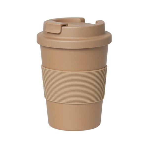 Fabelab 13cm PLA To-Go Coffee Portable Travel Hot Drink Cup Tumbler Caramel
