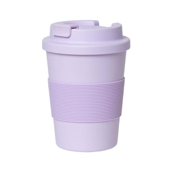 Fabelab 13cm PLA To-Go Coffee Portable Travel Hot Drinking Cup Tumbler Lilac